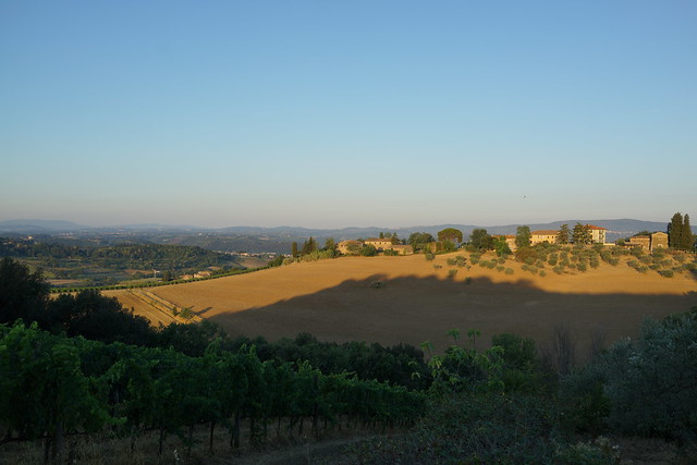 Early light on the Tuscany hills