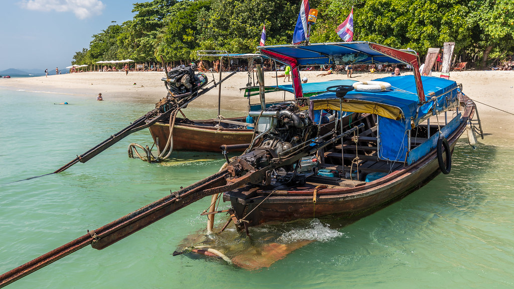 Thai boats on Ko Rang Yai
