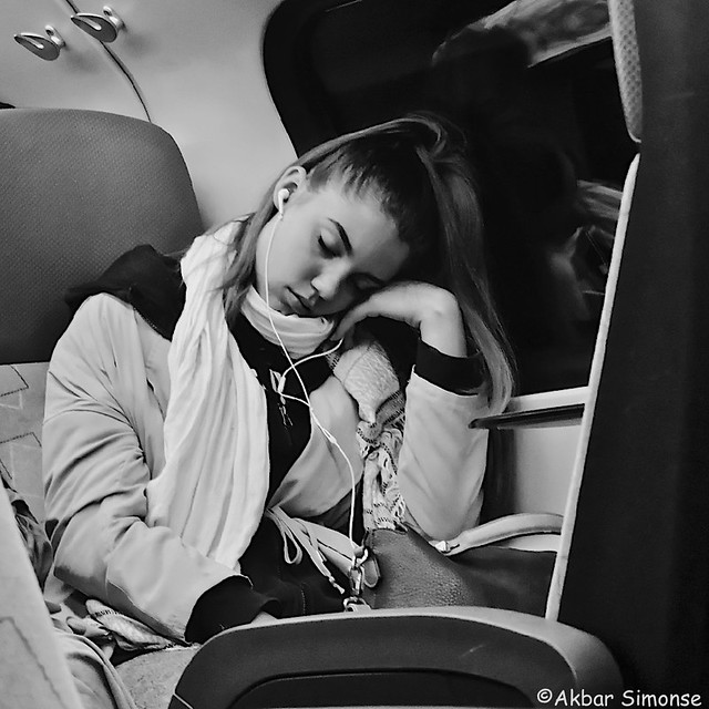 Sleeping by train