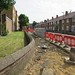 Re-laying the broken pavements in Circular Road