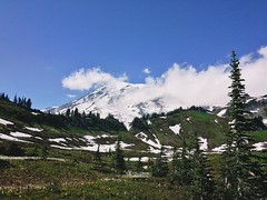 Camping near Mount Rainier, July 2017