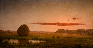 Martin Johnson Heade - Sunset - Newburyport Meadows, 1863 at Saint Louis Art Museum - St Louis MO
