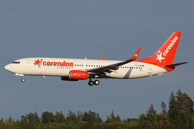 Corendon Airlines Boeing 737-8SH TC-COR 170724 ARN