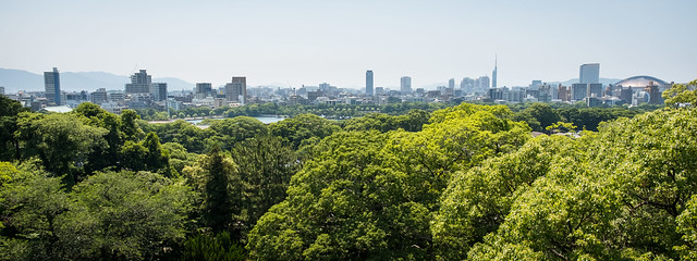 View from Fukuoka Castle (福岡城跡)