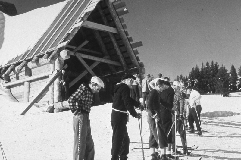 376 Lower terminal  old Magic Mile chair lift Timberline Lodge, Mt Hood Nat'l Forest 1930's
