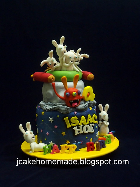 Rabbids Invasion birthday cake 瘋狂兔子 入侵蛋糕