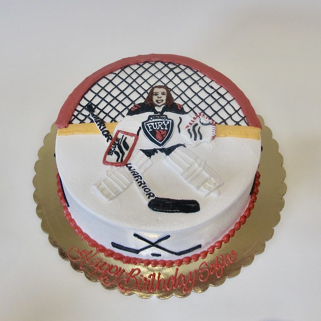 Play Like A Girl - Hockey Birthday Cake 300416