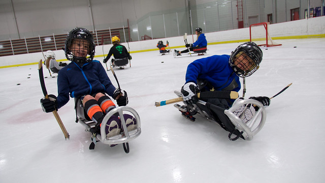 Sled Hockey @ Mary Free Bed Wheelchair Sports Camp 2017