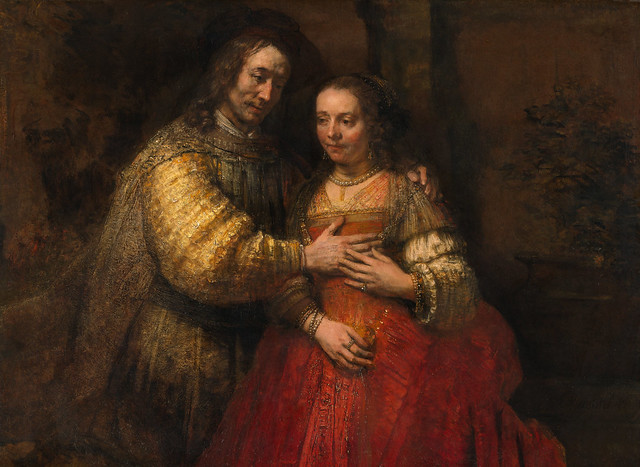 Rembrandt Harmensz. van Rijn, Portret van een paar als Oud-Testamentische figuren, genaamd 'Het Joodse bruidje'