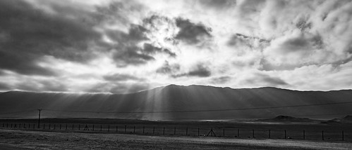 Welcome. by GSC Photography and Image, On the road to Iquique from airport, this surprising sunrise welcomed us.chile vacasiones2016 bn bw