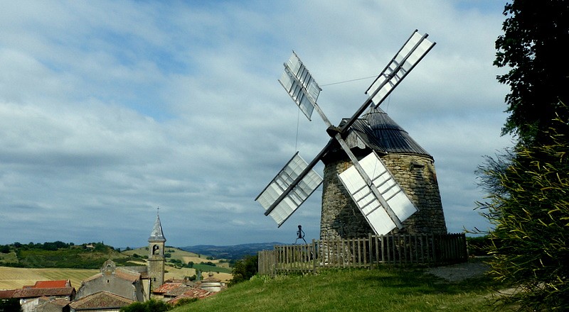 Lautrec et son moulin à vent (Tarn) - 2017