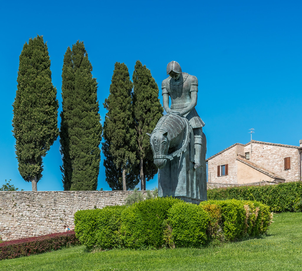 Statue of St Francis in Assisi