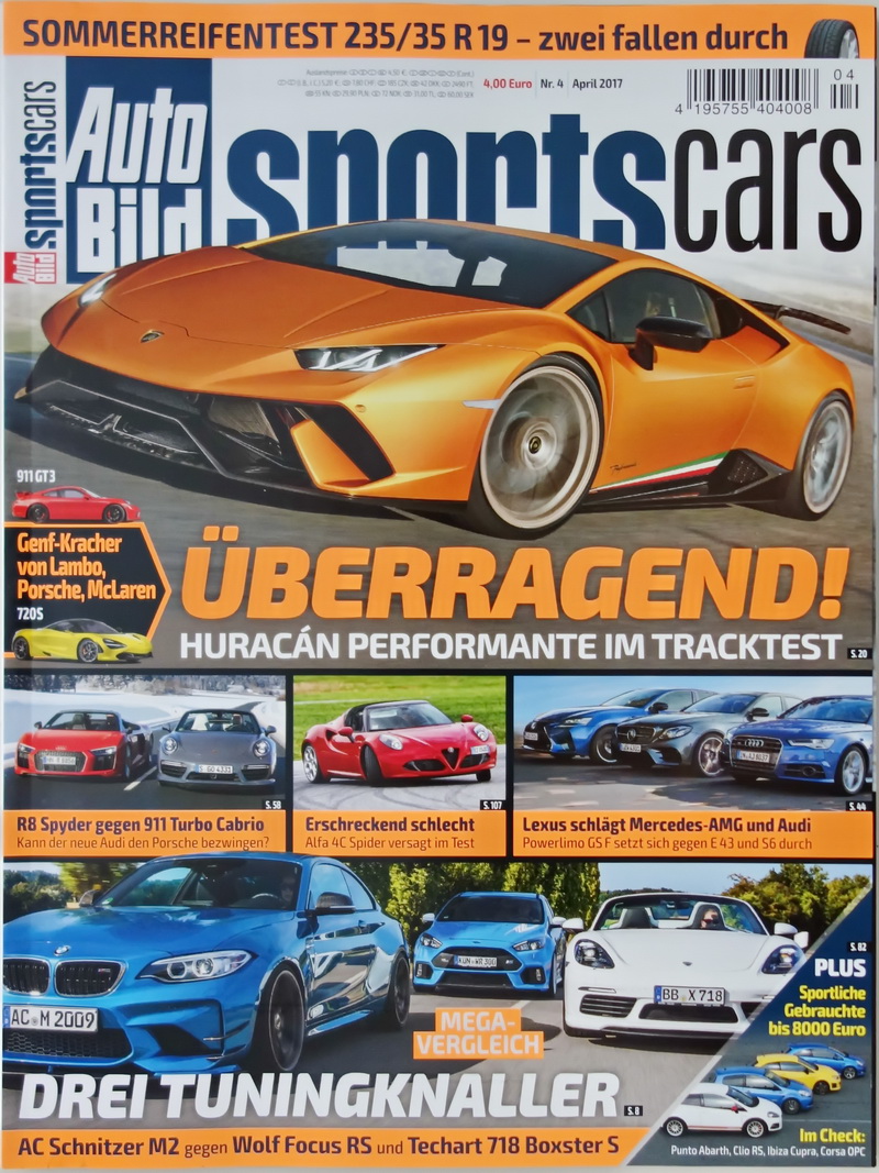 Image of Auto Bild Sportscars - 2017-4 - cover
