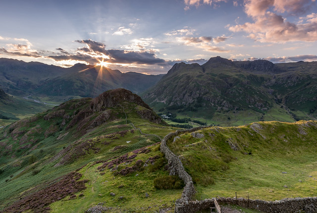 Langdale Pikes Sunset