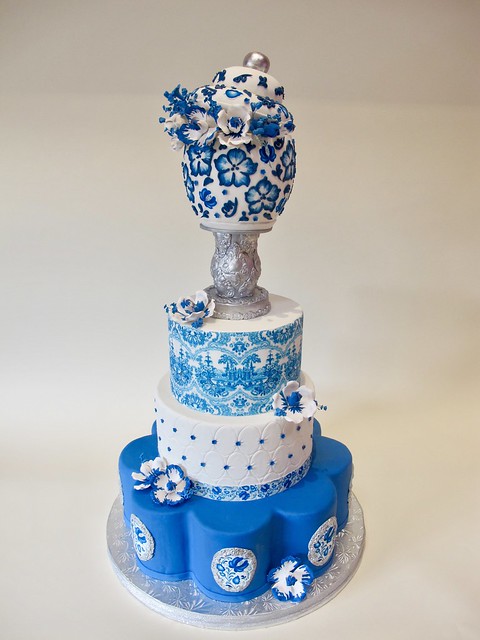 Painted China Tiered Cake 900377