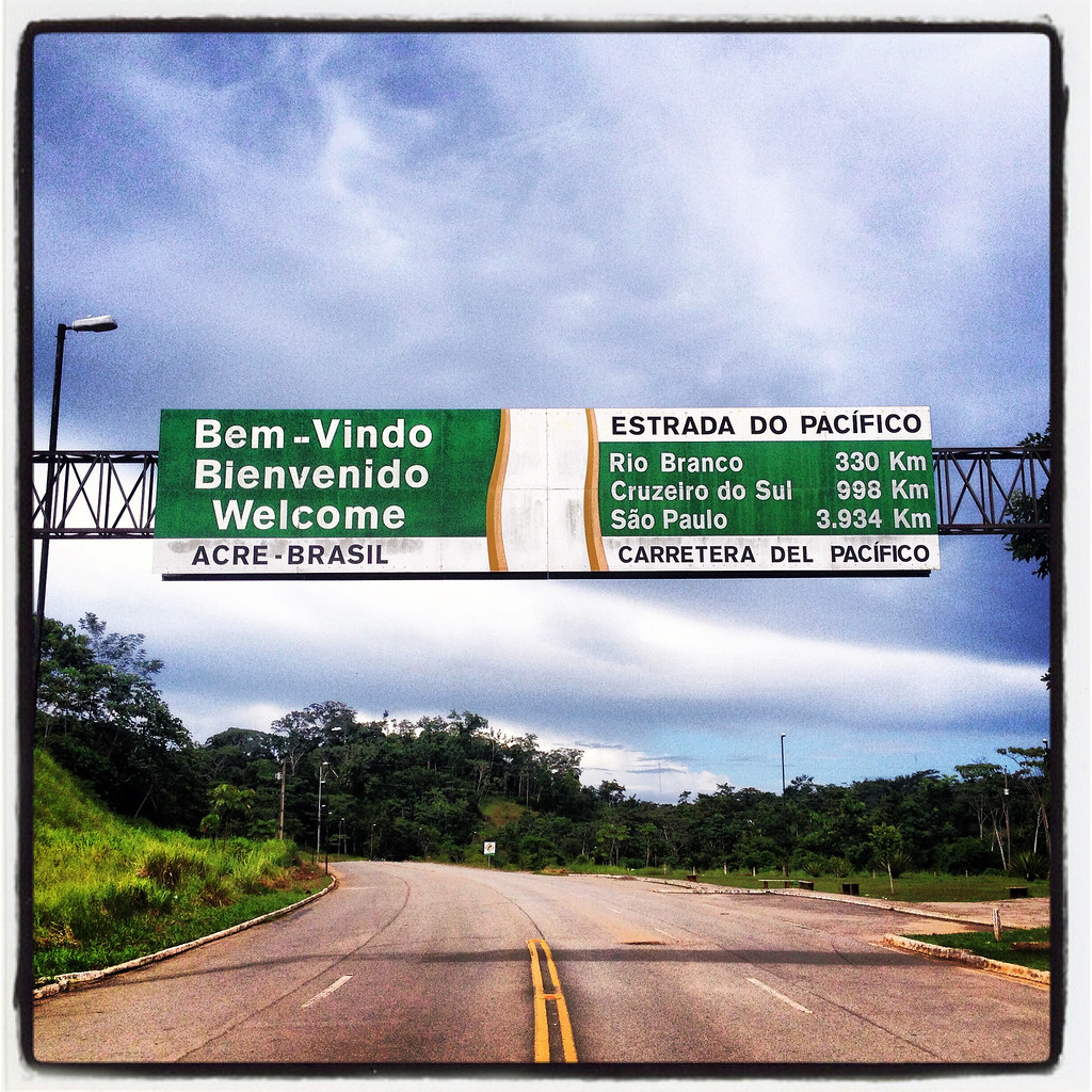 At the Brazilian border, Acre, Brazil.