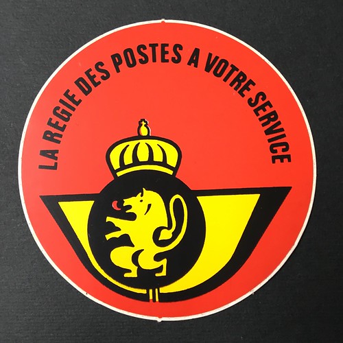 Postes Belgique logo sticker | by Logo Legacy