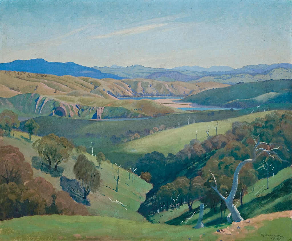 Elioth Gruner - Study for 'On the Murrumbidgee', 1929