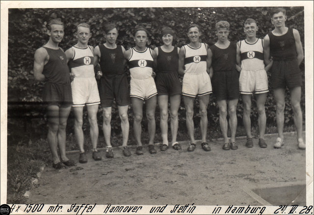 4 x 1500 m Staffel Hannover und Stettin (Szczecin)  in Hamburg 1928