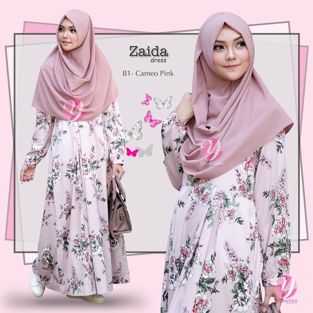 Gamis Yasmeera Zaida Dress B1 - baju muslim wanita baju mu 