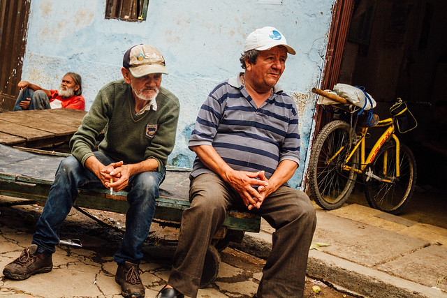 Men at Market, Piedecuesta Colombia