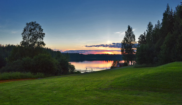 After sunset. Summer. Finland