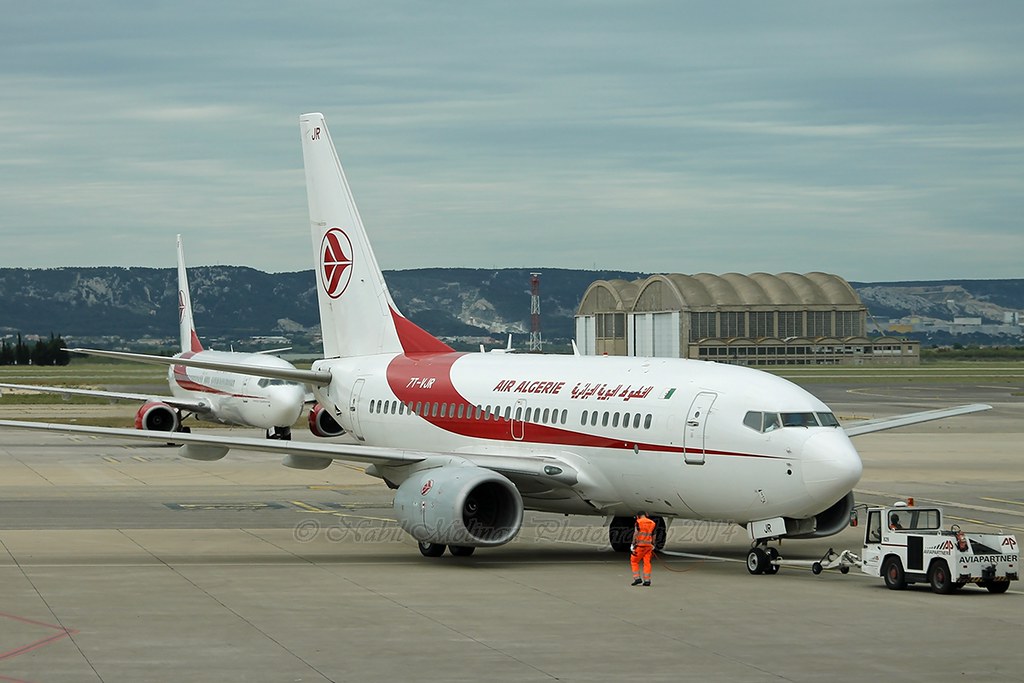 Air Algérie 7T-VJR Boeing 737-6D6 cn/30545-1131 @ Marseille Provence Airport LFML / MRS 11-05-2014