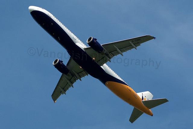 G-OZBL Monarch Airlines A321-200 Manchester Ringway Airport
