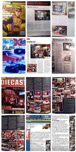 Magazines I Have Been In: Die Cast X, Beckett Racing, Toy Shop Paper, The Diecast US, The Hot Wheels Collectors Club.
