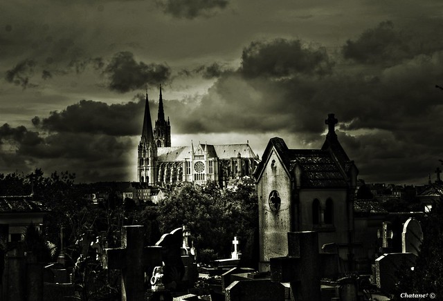 Cathédrale et cimetière de Chartres  France