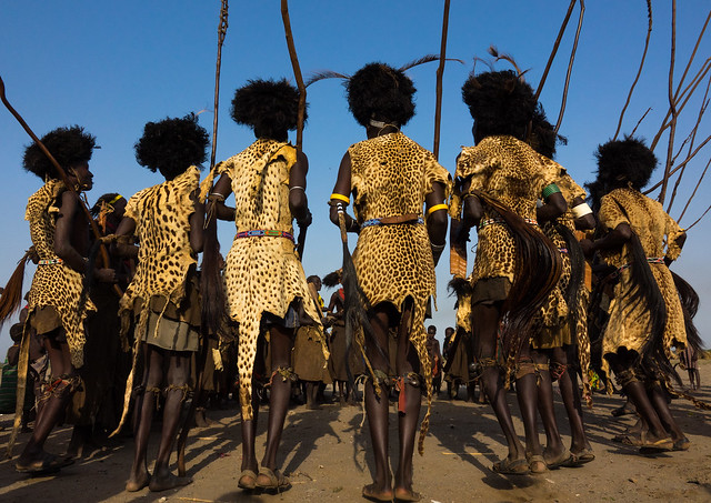 Dassanech Dimi ceremony to celebrate circumcision of teenagers, Sies,Turkana County, Omorate, Ethiopia