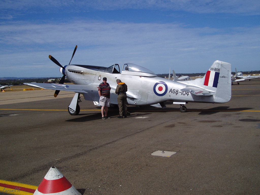 P-51 Mustang (VH-BOB) at Parafield, Adelaide