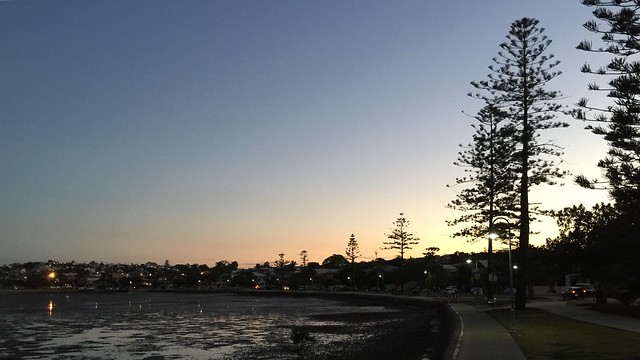 Sunset from the Esplanade at Manly, Brisbane