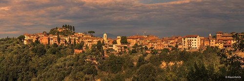 palaia toskana italien landschaft abendlicht panorama