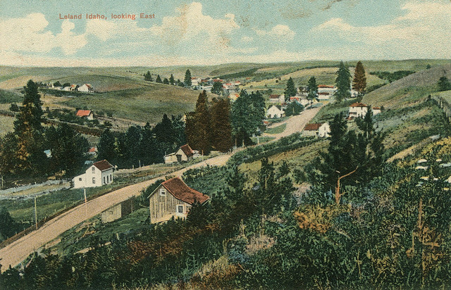 Looking East, circa 1910 - Leland, Idaho