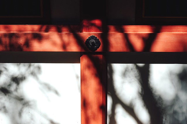EyeEm Selects Light And Shadow Branches Shadows Branch Of A Tree Red And White Japanese Traditional Shinto Shrine No People Morning Light Sunlight And Shadow White Wall Wooden Travel Travel Photography Traditional Culture Time Is Running Out August August