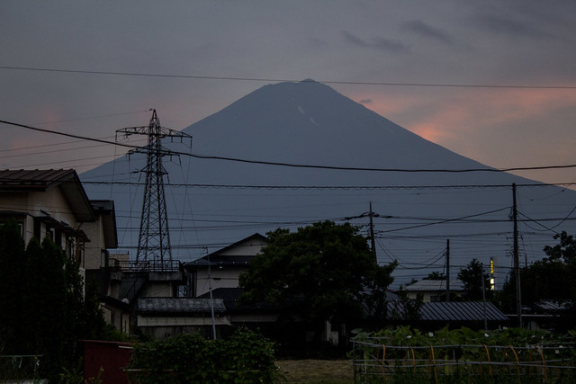 Puesta de sol en el Monte Fuji