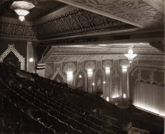 Auditorium from the balcony at the Paramount Theatre, Newcastle