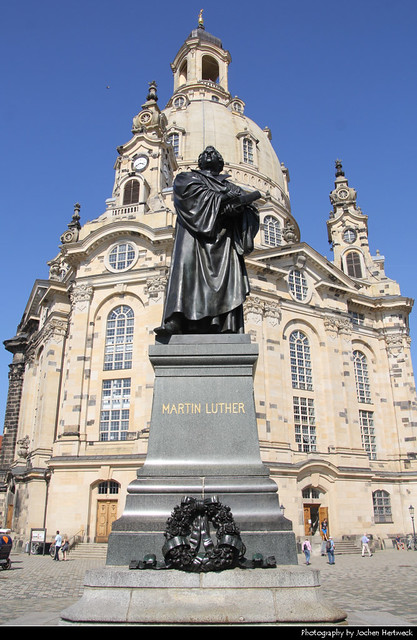 Frauenkirche & Lutherdenkmal, Dresden, Germany
