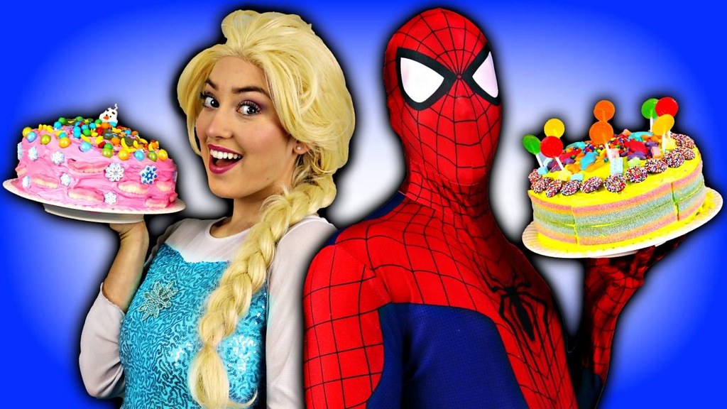 iets Dosering privacy Frozen Elsa Cake Decorating Challenge w/ Spiderman | Flickr