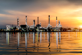 Petrochemical plant area