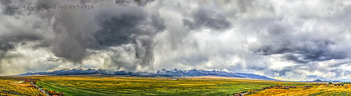 westcliffe colorado rockies rockymountains mountain mountains snow virga downburst cloud clouds panorama hdr