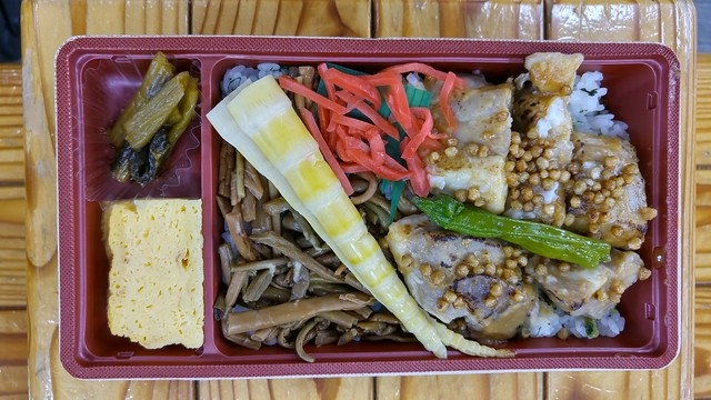 Pork with sansai ekiben, Nagano