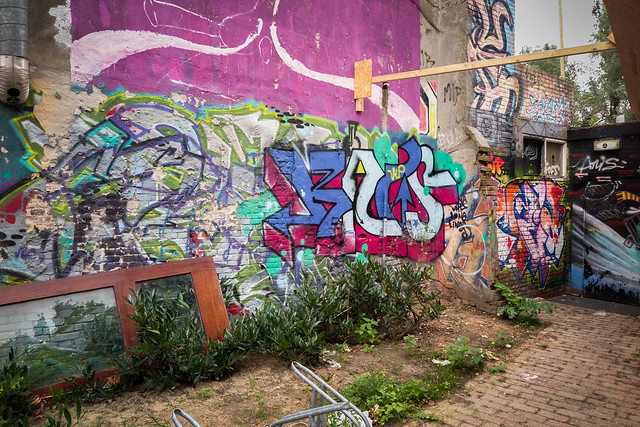 Derelict corner with Graffiti