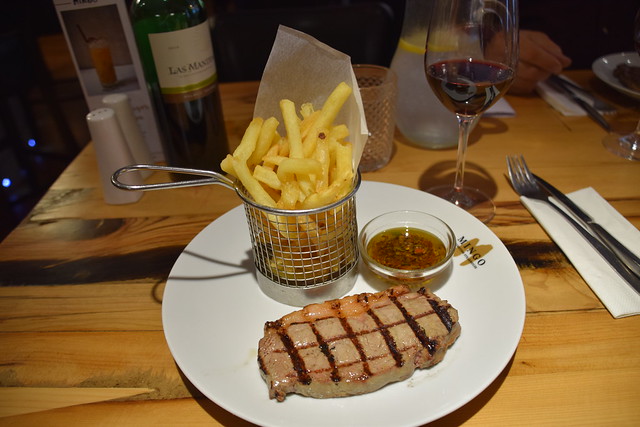 DSC_5106 City of London Watling Street Steak Lunch Argentinian Restaurant Mingo Argentine Steakhouse False Misleading Advertising - The Actual Steak was NOT like the photo and included 20% Gristle