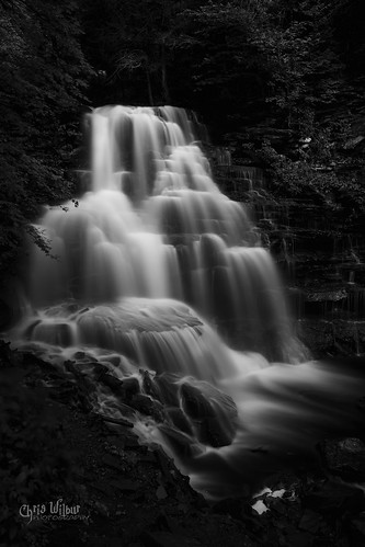 park water white black long waterfall falls cascade exposure flow waterscape flowing state pennsylvania rapids monotone waterflow glen ricketts