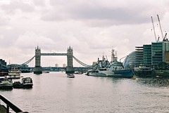 By The Thames, Tower Bridge And HMS Belfast