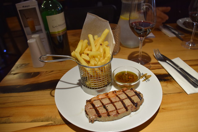 DSC_5104 City of London Watling Street Steak Lunch Argentinian Restaurant Mingo Argentine Steakhouse False Misleading Advertising - The Actual Steak was NOT like the photo and included 20% Gristle