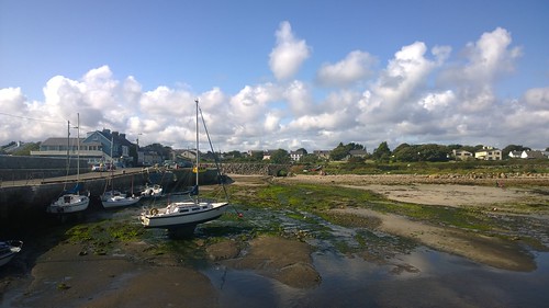 barna galway boats pier bridge arch village cameraphone ireland lumia1020 cloud reflection