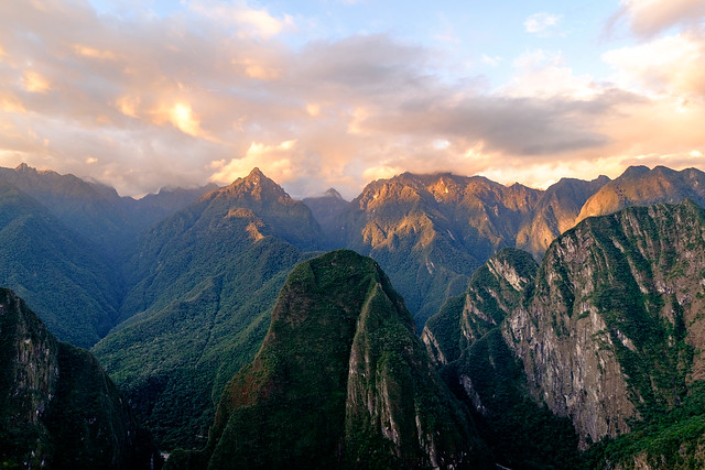 An Inca sunset - Machu Picchu